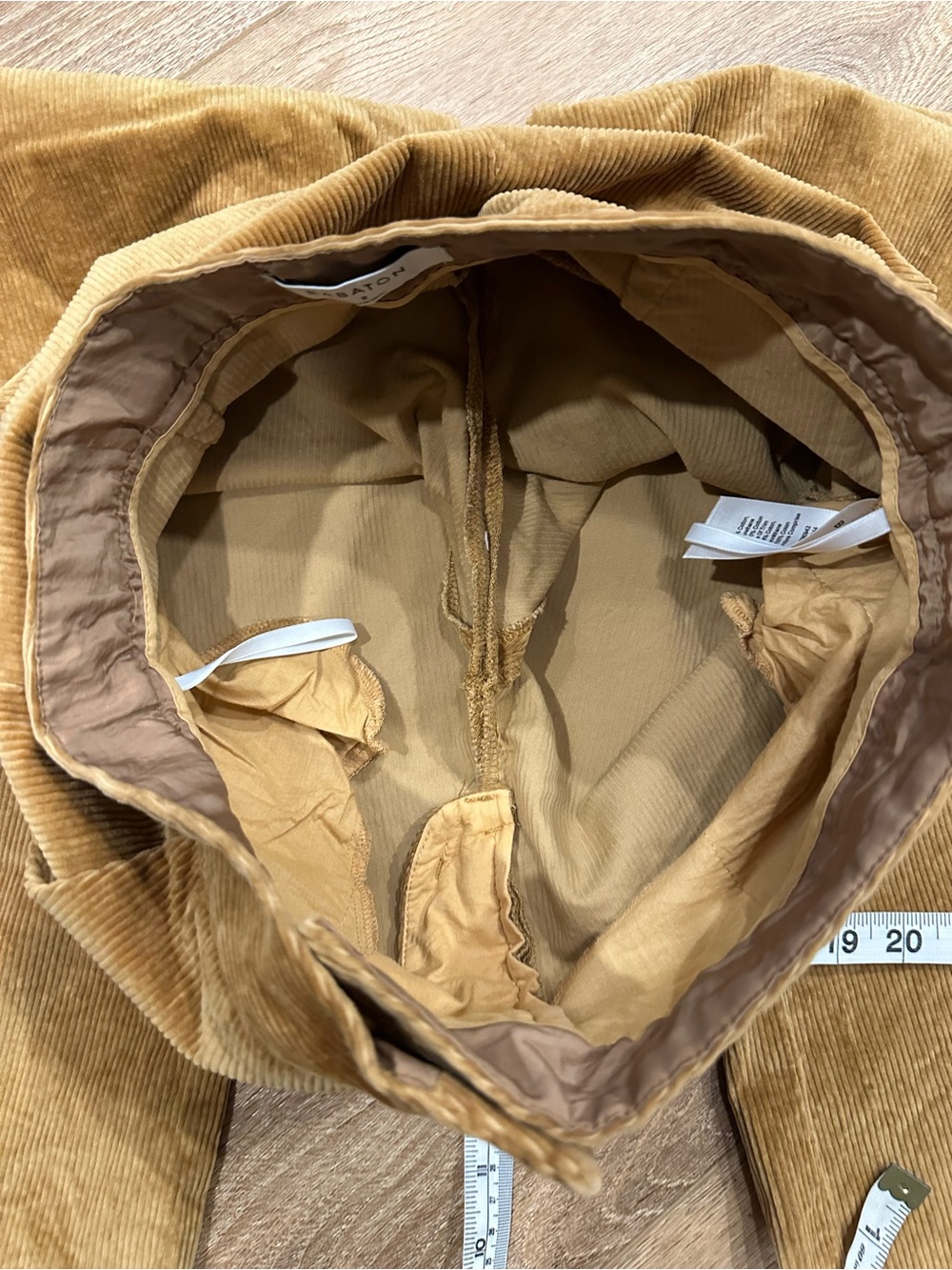 Babaton Corduroy Wide-Leg Pants in Camel size 2 - Picture 10 of 12